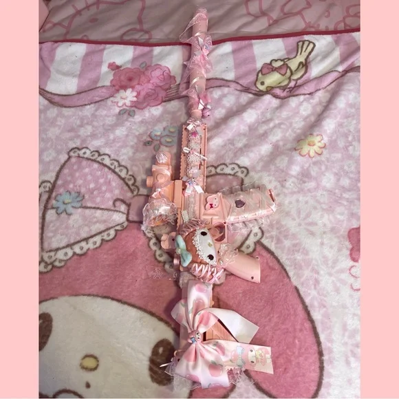 Pink Toy Gun Sanrio hello kitty mymelody Cosplay - Picture 2 of 8